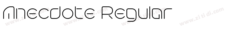 Anecdote Regular字体转换 Anecdote Regular字体转换